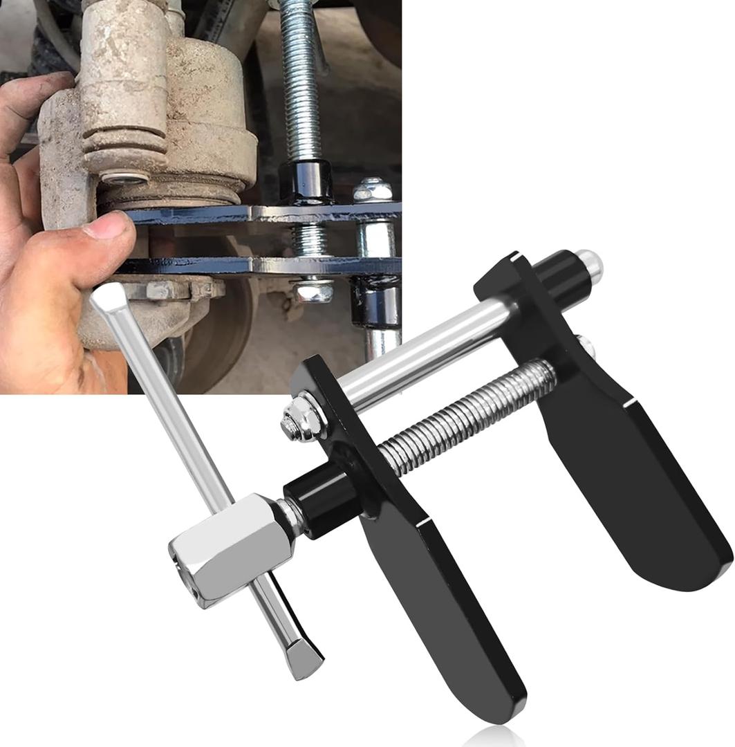 Brake Pad Spreader Tool Brake Caliper Hangers Caliper Compression Tool Heavy Duty Disc Brake Caliper Piston Pad Installation Spreader Tool for Car Truck SUV Motorcycle Universal Accessories (Black)
