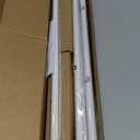 5/8 Diameter Curtain Rods 30-45 Inch, for 30-39 Inch Windows, Adjustable Splicing White Curtain Rods for Windows with Brackets, Window Rod Long Small Curtains Rod, 2 Pack