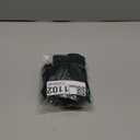 Double-Sided 22 Momme 100% Real Mulberry Silk Bonnet for Sleeping Women, Large Hair Care Bonnet for Long Curly Hair, Double Layer Silk Wrap with Soft Elastic Band, Non-Slip Sleep Cap, Jet Black (Ebony)