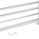 Self-Adhesive Wall-Mounted Towel Rack, 304 Stainless Steel Double Towel Rail Holder, Bathroom Accessory