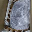 Liacere 350PCS Clear Gold Plastic Plates for 50 Guests Dinnerware Include 100 disposable Plates 150 Gold Silverware 50Napkins for Party & Wedding & New Year & Christmas