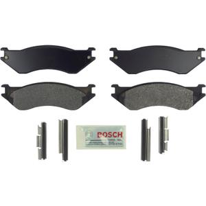 BOSCH BE758H Blue Semi-Metallic Disc Brake Pad Set With Hardware - Compatible With Select Dodge B1500, Ram 1500, Ram 1500 Van; FRONT