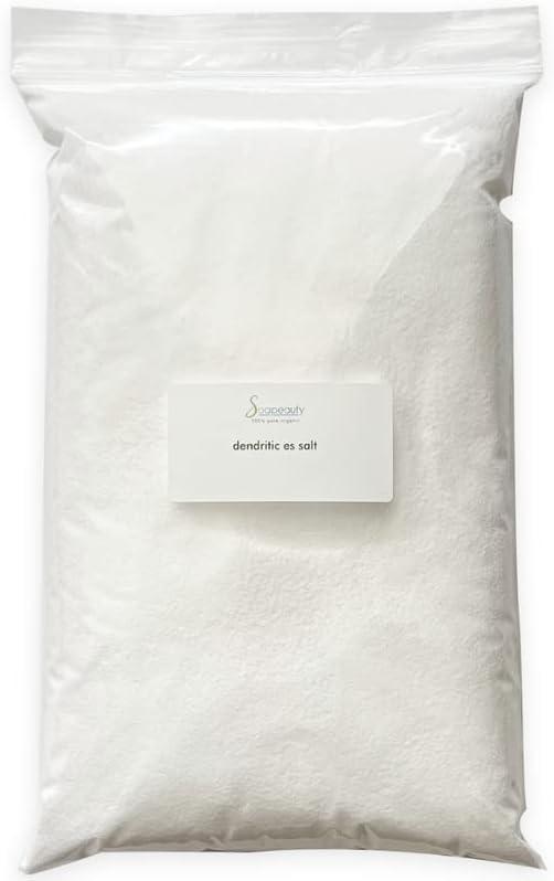 Soapeauty DENDRITIC Salt 1 lb| Bath Scrub Salts, Salt Scrub, Exfoliants, Milk Bath, and More | Premium Fine Salt Grain for Body Relaxation 1 lb
