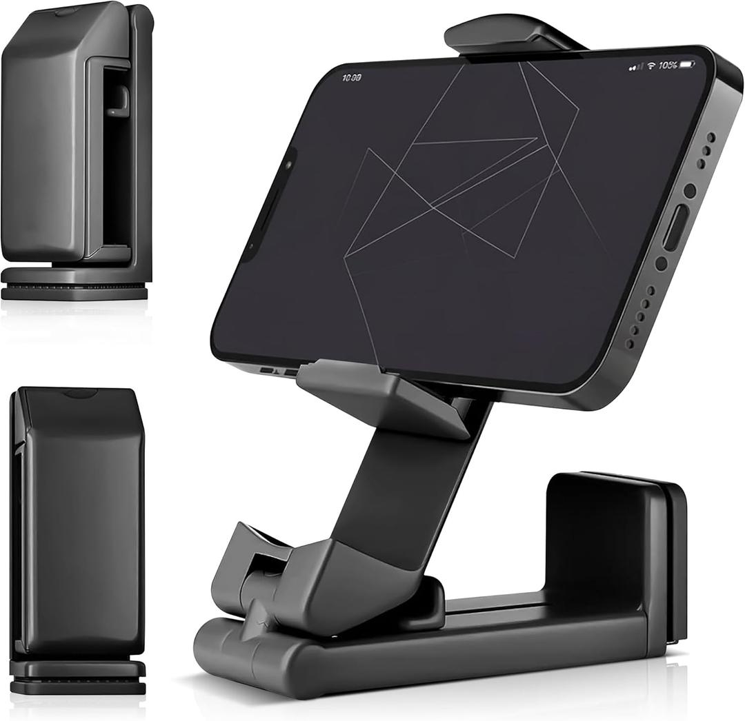 Cell Phone Stand for iPhone and Samsung, Adjustable Desk Phone Holder with Non-Slip Base