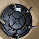 Alpine Rolling Brute Trash Can Dolly - Trash Can Dolly with Wheels/Trash Can Roller Base for Round 20, 32, 44, or 55 Gallon Garbage Bins, Heavy Duty Holds Up to 500lbs (Black)