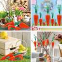 DoubleFill 12 Pcs Easter Carrot Decoration 10.6" 7.5" 3.5" Artificial Fake Carrots Tabletop Multisize Spring Easter Bunny Ornament for Basket Filler Hunting Party Tree Farmhouse Fireplace DIY(No Base)