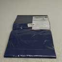 PIGCHCY Placemats,Washable Woven Vinyl Placemats for Dining Table,Easy to Clean Plastic Durable Placemats Set of 6 (18 x 12 inchesches, Navy Blue)