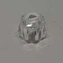 Dreyoo Faucet Handle Compatible with Delta RP17451, Replacement Faucet Handle with Offset Hole for Shower/Tub, 2-1/2'' x 2-1/8'' Knob, Single Knob, Clear Acrylic Finish (1 Pack)