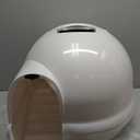 Petmate Booda Clean Step Cat Litter Box Dome (Made in the USA with 95% Recycled Materials)- Pearl White, Made in USA