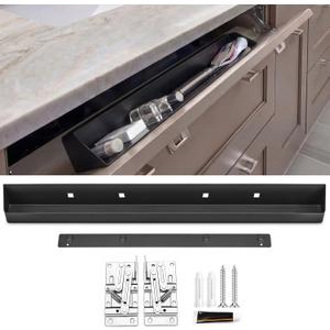 Zonon 1 Set 28 Inch Tip Out Tray for Front Sink Kitchen Drawer, Matte