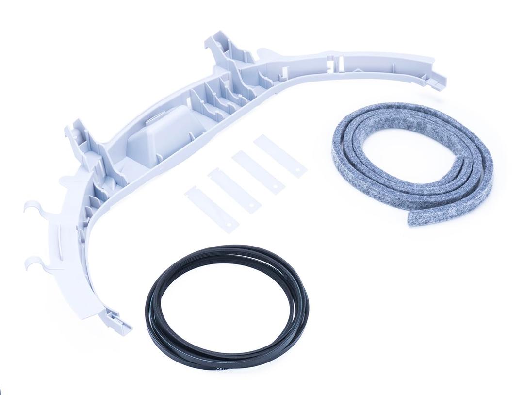Dryer Bearing Kit WE49X20697 Replacement for GE WE3M26 Top Front Drum Bearing, WE9M30(WE09X20441) Drive Belt, WE12M29 Bearing Slides, WE1M1067 WE1M504 Glide Slides