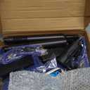 2 Pack Electric Gel Ball Blaster, High Speed Automatic Splatter Ball Blaster with 80000+ and Goggles, Rechargeable Splatter Ball Toys for Outdoor Activities Game Party (2 Pcs -Redblue)