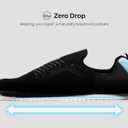 AIRHAS Men's Barefoot Shoes Zero Drop Anatomical Toe Box Minimalist Sneakers for Gym Workout Walking (Black/White, 13.0 Wide)