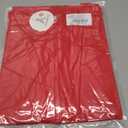 ANRABESS Womens 3/4 Length Sleeve Tops Loose Fit Tunic Shirts Oversized Spring Summer Casual Crew Neck Basic Boxy Tee (Red, M)