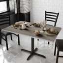 Flash Furniture Glenbrook 30" x 48" Rectangular Table Top with White or Gray Reversible Laminate Top