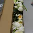 6 Pack 32" Artificial Peonies Flowers for Vase(Vase Not Included)-6 Stems Faux Peony with 42 Silk Heads, Fake Long Stem Flowers for DIY Bouquets Wedding Centerpieces Home Decor(White)