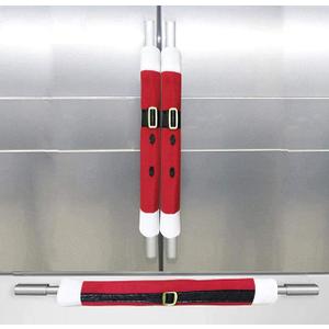 DAYLIPILLOW Christmas Santa Claus Refrigerator Door Handle Covers,Keep Your Kitchen Appliance Clean from Smudges, Fingertips, Drips, Food Stains, Perfect for Dishwashers