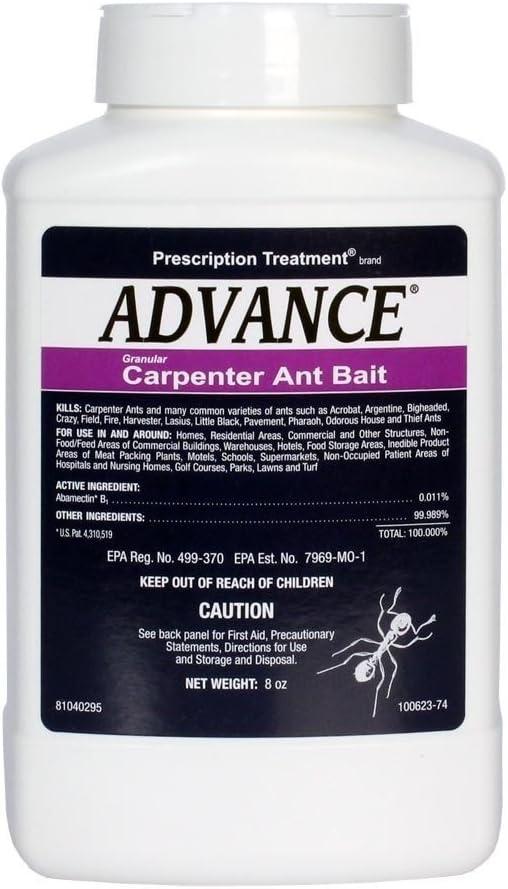 BASF Advance Carpenter Ant Bait Granules, Ready to Use Indoor or Outdoor, Attracts, Kills and Controls Ants, 8 oz BASF Advance Carpenter Ant Bait Granules, Ready to Use Indoor or Outdoor, Attracts, Kills and Controls Ants, 8 oz