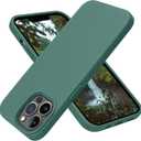 OTOFLY for iPhone 13 Pro Case [Compatible with MagSafe] Full-Body Silicone Shockproof Slim Thin Phone Case for iPhone 13 Pro 6.1 inch (Midnight Green)