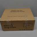 Dog Crates - 36 Inch Collapsible Soft Dog Crate, 3-Door Foldable Soft Kennel for Large Dogs, Portable Pet Travel Cage with Chew Proof Mesh Window for Outdoors (Light Gray)