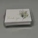 Heavy Duty Thank You Cards with Envelopes - 36 PK Gold Notes 4x6 Inches Baby Shower Wedding Small Business Graduation Funeral Bridal (Greenery)