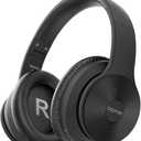 S40 Active Noise Cancelling Bluetooth Headphones-Wireless ANC Over Ear Headphones, Stereo Sound Headphones with Comfortable Protein Earpads, Built-in Microphone , Black