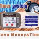 CIPU Pool Pump with Timer 2700GPH 115V Powerful Self Priming Above Ground Swimming Pool Pump 0.35HP with Filter Basket Low Noise for Pools Hot Tub Spa Water Circulation
