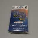 Floating Pool Lights Solar Powered, 6.5 Inch Warm White Light Up Solar Pool Lights That Float, Updated Waterproof Floating Pool Balls for Patio Party Decor (2 Piece)