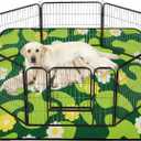 Qeils Reusable Puppy Pads for Small Dogs, Washable Pee Pads with Non-Slip , Absorbent Leakproof Mat for Crates, Playpens, Pet Beds & Whelping, Indoor Potty Training Grass Green, 48"x48", 1 Pack