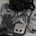 Mask Fins Snorkeling Gear for Adults Men Women, Panoramic View Diving Mask, Anti-Fog Dry Top Snorkel, Adjustable Freediving Swimming Fins/Flippers, Travel Bags for Lap Swimming (ML/XL(9-13))