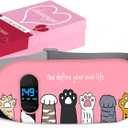 Portable Heating Pad for Period Cramps: Menstrual Heating Pad with Unique Design, Fast Heating Pad with 6 Heat Levels and 6 Massage Modes, Gifts for Her, Women, Teens and Girls (B-moonbeam-light)