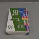 GUSTO [200 Pack] Striped Paper Drinking Straws Sturdy & Non-Soggy 100% Biodegradable, Food-Safe Ink, and Multi-Layered for Long-Lasting Use Vibrant Assorted Colors (Formerly Comfy Package)