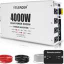 4000W Power Inverter 12V to 110V/120V, Solar Inverter Remote for RV Camping Off-Grid Solar Inverter Systems