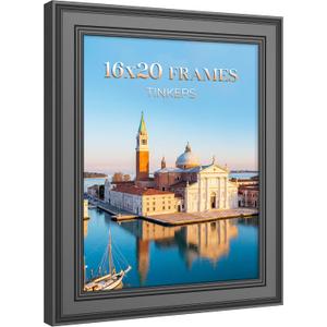 16x20 frames Black, 2-Inch Wide Border Poster Frames 16 x 20 with Black Backboard, picture frames 16x20 Wall Hanging