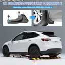 2021-2023 Tesla Model 3 Accessories Mud Flaps, All Weather Car Protection [Protect Paint] No Drilling Required, Tire Protector Mud Flaps for Tesla Model 3 2021-2023