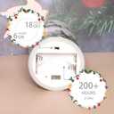 Christmas Flameless Pillar Candles Winter Snowflakes Village Theme Battery Operated with Remote Real Wax LED Flickering Realistic Flame Light Window Christmas Gifts Holiday Home Decor