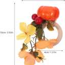 Pumpkin Napkin Rings Set of 4 Fall Table Decor for Thanksgiving Halloween Seasonal Dining Party Centerpiece 3.93X2.55X1.57 Inches