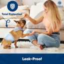 American Kennel Club Male Dog Wrap, Disposable Diapers with Wetness Indicator, Small, 50 Count (S Waist 12 - 19 in)