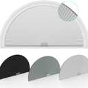 Changshade Arch Window Shades Blackout,Half Moon(Radius: 24") Blackout Pleated Window Shades, Half Circle No Drill Cellular Shades for Windows, Easy Cut and Install, 24"*48"-1pcs
