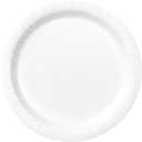 White Solid Round Dessert Paper Plates - 7" (20 Pcs) - Vibrant Party Plates for Appetizing Treats - Perfect for Birthdays & Events 3 Pack