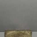 Set of 8 Round Placemats Gold, Heat-Resistant PVC Table Mats with Luxury Metallic Glossy Finish for Thanksgiving Christmas Wedding Party Decor, Easy to Clean