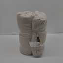 SUNROX LokGrip Non Slip Tufted Memory Foam Bench Cushion, FadeShield Water Resistant Durable Thicken Outdoor/Indoor Bench Seat Pads 30x14x4 inch, Cream