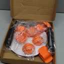 Honoson 3 Sets Indoor Trash Can Basketball Game Set Includes 3 Mini Clip on Basketball Hoop with Backboard 6 Inflatable Ball Pump Office Decompression Toy Birthday Gift Back to School(Classic)