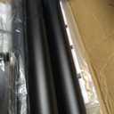 Tension Curtain Rod 51-166 Inch(4.25-13.83Ft), Extra Long Outdoor Tension Rod for Patio Window, No Drill Dual-End Adjustable Spring Shower Rod, Rust Proof Easy to Install, Rod Diameter 1.26In, Black