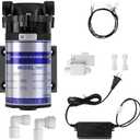 2025 Upgrade 100 GPD Universal 6800 Booster Pump Kit for RO Water System,100PSI High Pressure Upgrade,Compatible with All RO Water Filtration Systems, 5X Faster Flow Rate