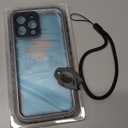 SPORTLINK for iPhone 13 Pro Max Waterproof Case - Shockproof Dustproof Phone Case with Screen Protector, Full Body Protective Case for iPhone 13 Pro Max Cover 6.7'' Black/Frosted Clear