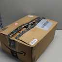 9FT Pre-lit Flocked Snow Christmas Garland, Berries and Bows and 50 Lights, Plug in, Holiday Decoration Fireplace Stairs Mantle Door Indoor Outdoor