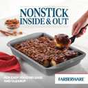Farberware Nonstick Bakeware Baking Pan With Lid / Nonstick Cake Pan With Lid, Rectangle - 9 Inch x 13 Inch, Gray