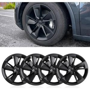 19 inch Wheel Covers for Tesla Model Y Juniper 2025 2026,Full-Edge Coverage Hubcaps Compatible Tesla Wheel Cover - 4 Covers per Package,Not Applicable to Model Y for 2021-2024