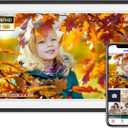 Digital Picture Frame, 15.6 Inch Large Digita Photo Frame WiFi, 1920 * 1080 FHD Touch Screen 32GB Storage Space,Wall-Mounted,Extra Digital Frame Using App Remotely Send Photos and Videos (Black)